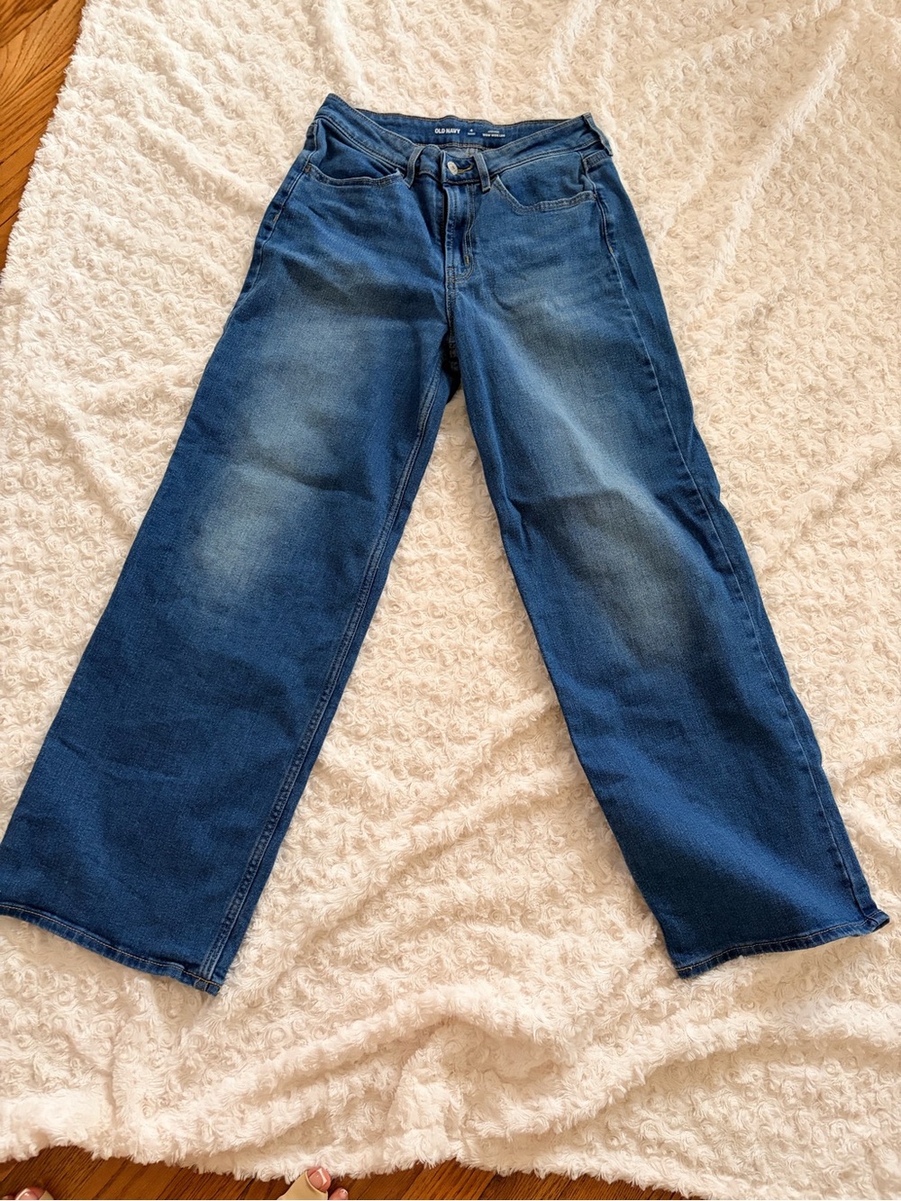Old Navy Women's Wide-Leg Blue Denim Jeans